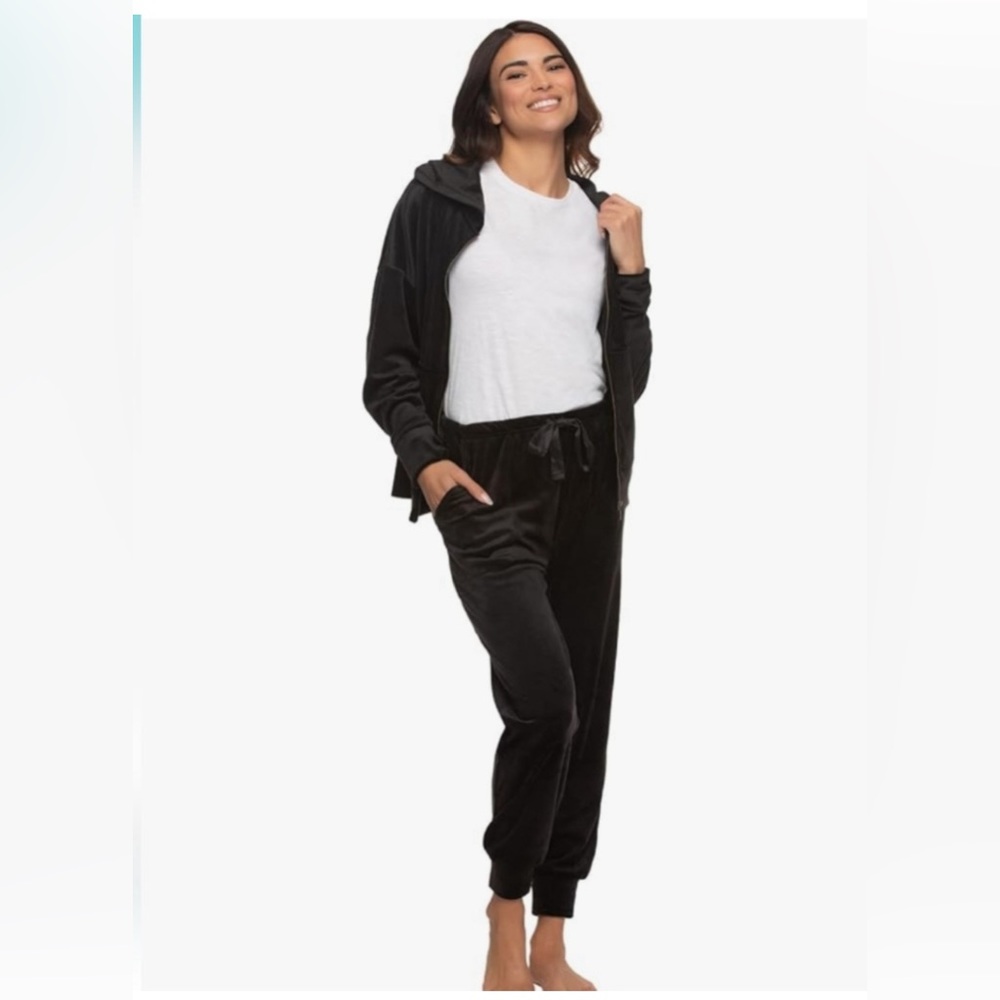 🖤Felina Velour Hoodie and Jogger Set Black Size XL - Picture 3 of 6